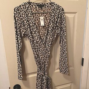 Banana republic wrap leopard dress - new with tags